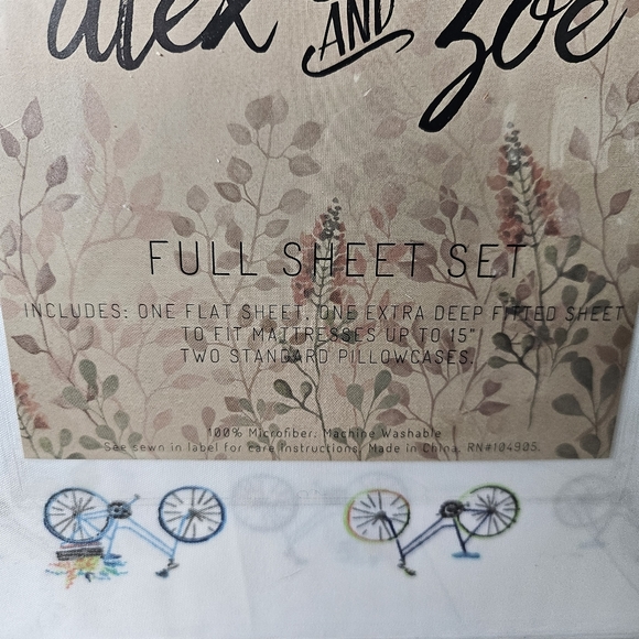Alex and Zoe Full Sheet Set And Pillowcases - Picture 4 of 6